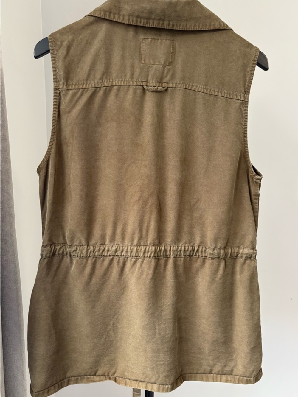 SANCTUARY Olive Green Utility Tie Vest Gorpcore Safari Military Chic M - Picture 4 of 8